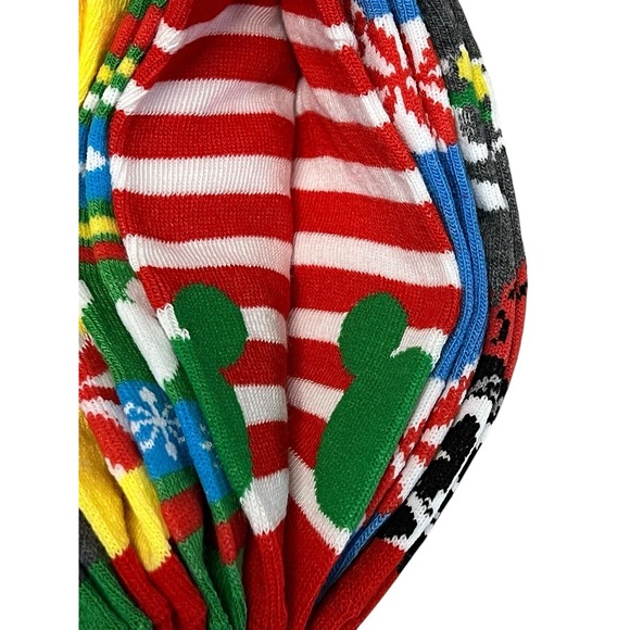 Disney Mickey & Minnie Mouse No Show Women's Socks 6 Pair Pack Shoe Size 4-10 - Picture 6 of 16